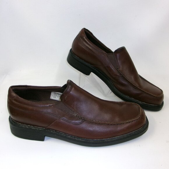 Rockport Brown Leather Loafers Men's Shoe‎ Size 10.5N - Picture 1 of 6